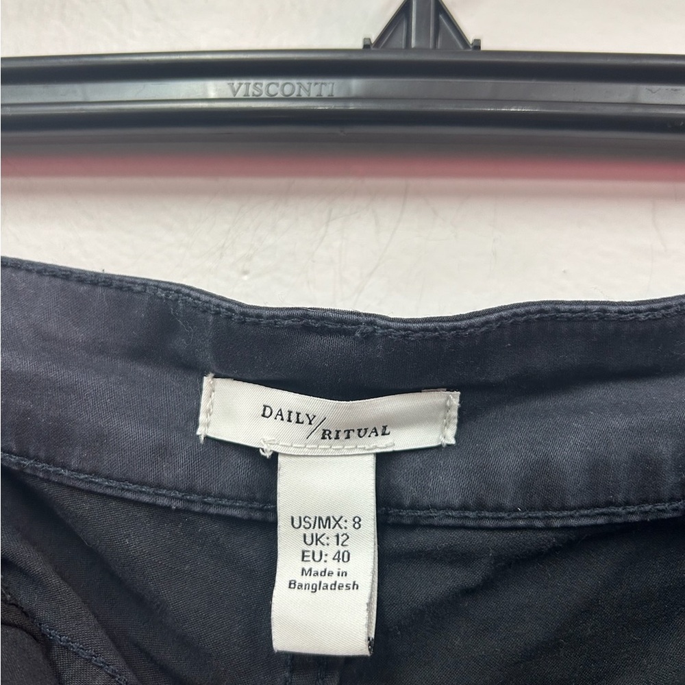 Daily Ritual Navy Pants - Picture 3 of 3